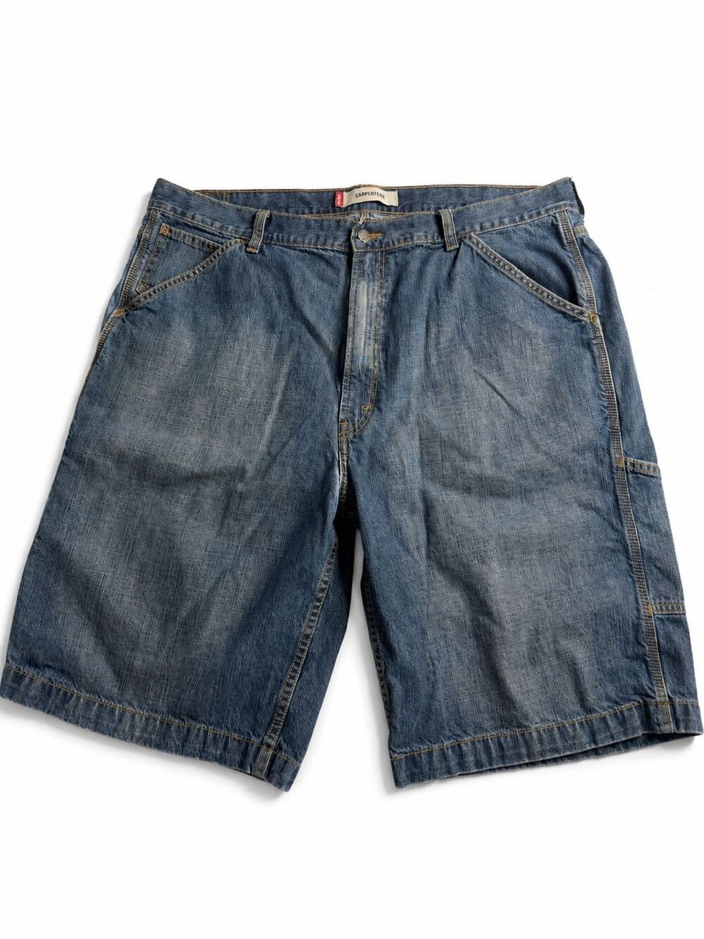Levi’s Men’s Dark Wash Denim Carpenter Utility Shorts Size 42